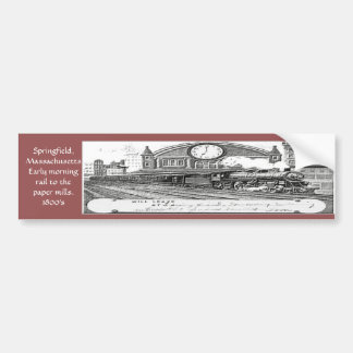 "Springfield, Mass- Early morning rail" Bumper Sticker