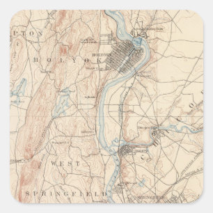 Springfield, Massachusetts Square Sticker