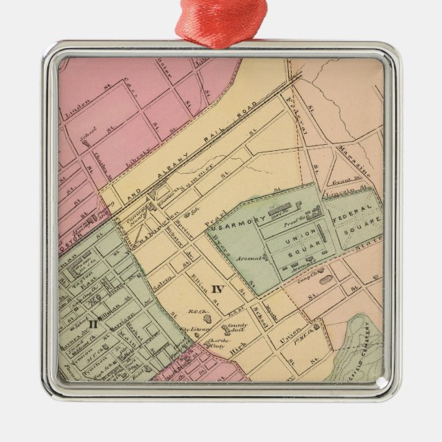 Springfield Metal Tree Decoration (Front)