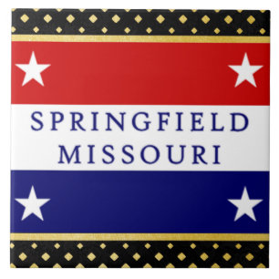Springfield (Missouri) city flag Tile