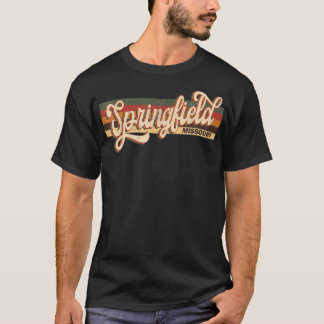 Springfield Missouri State Usa Travel Retro Vintag T-Shirt