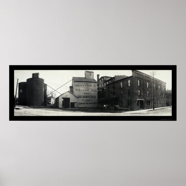 Springfield, Ohio Mills Photo 1908 Poster (Front)