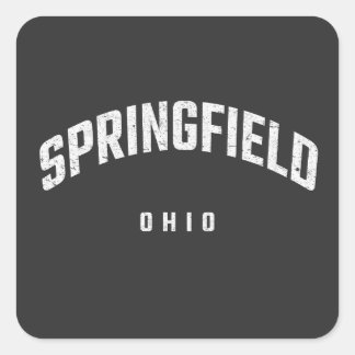 Springfield Ohio OH Square Sticker