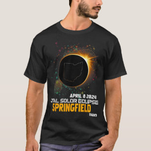 Springfield Ohio Total Solar Eclipse 2024 1  T-Shirt
