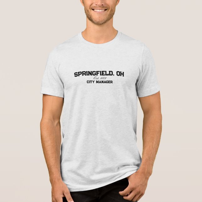 Springfield Ohio Tri-Blend Shirt (Front)