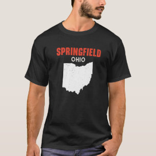 SPRINGFIELD Ohio USA State America Travel Ohioan T-Shirt