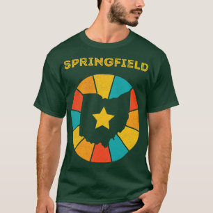 Springfield Ohio Vintage Distressed Souvenir T-Shirt