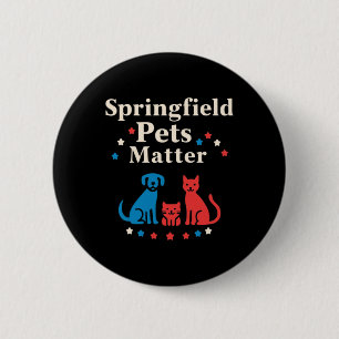 Springfield Pets - Show Your Love For Pets Sticker 6 Cm Round Badge