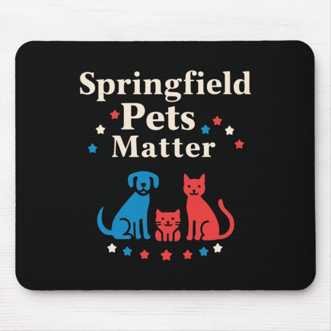 Springfield Pets - Show Your Love For Pets Sticker Mouse Mat (Front)