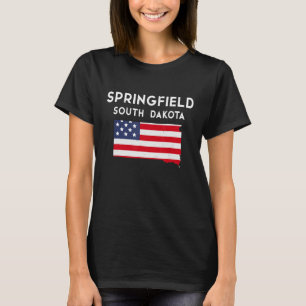 Springfield South Dakota USA State America Travel T-Shirt