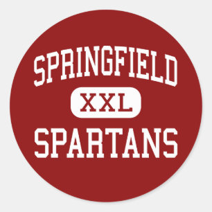 Springfield - Spartans - High School - Akron Ohio Classic Round Sticker