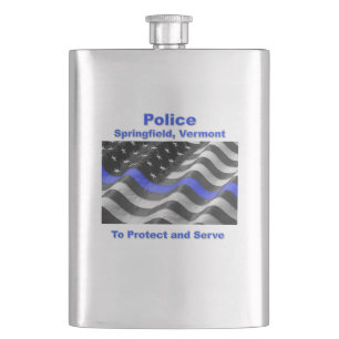 Springfield, Vermont. Police Hip Flask