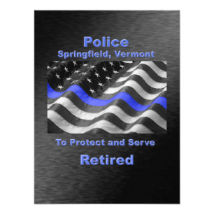 Springfield, Vermont. Police Photo Print
