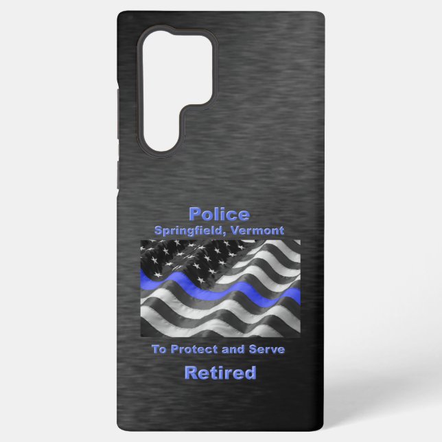 Springfield, Vermont. Police Samsung Galaxy S22 Ultra Case (Back)