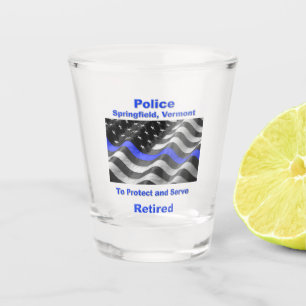 Springfield, Vermont. Police Shot Glass