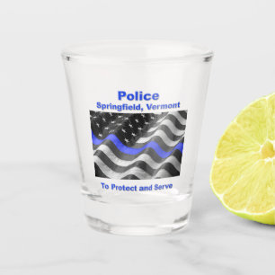 Springfield, Vermont. Police Shot Glass