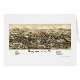 Springfield, VT Panoramic Map - 1886
