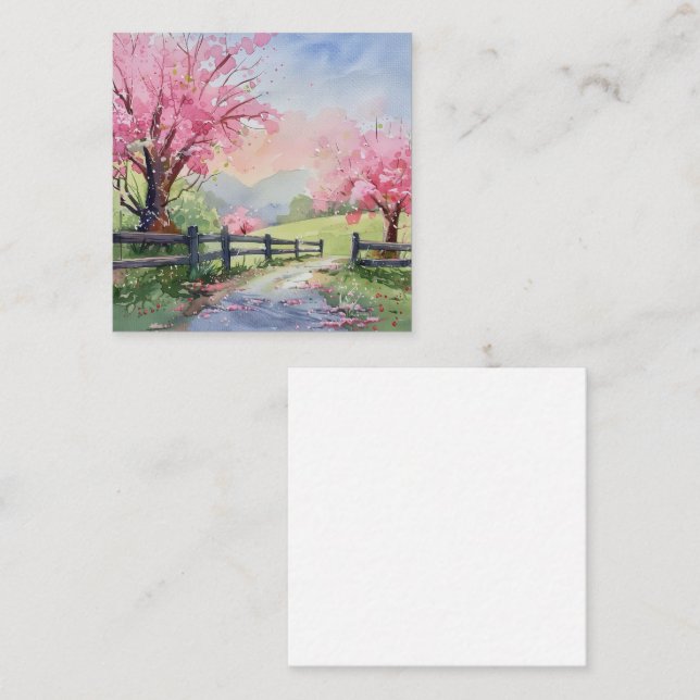 Spring's Blossom Canopy Card (Front/Back)