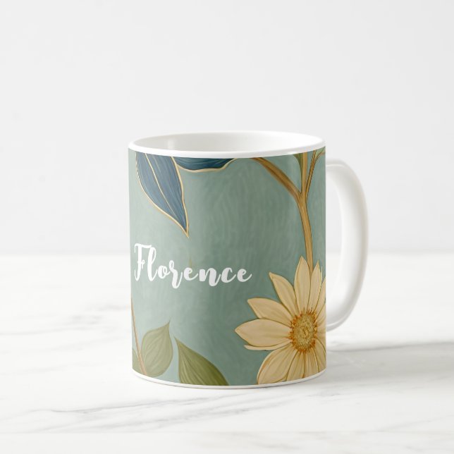 Spring's Gentle Awakening Personalised Coffee Mug (Front Right)