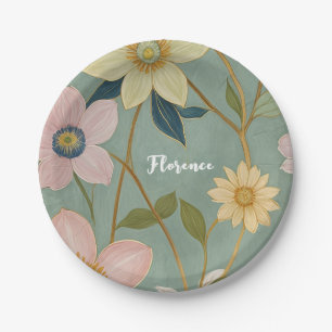 Spring's Gentle Awakening Personalised Paper Plate