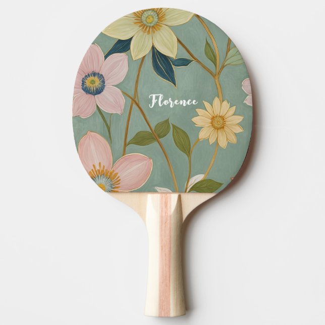Spring's Gentle Awakening Personalised Ping Pong Paddle (Front)