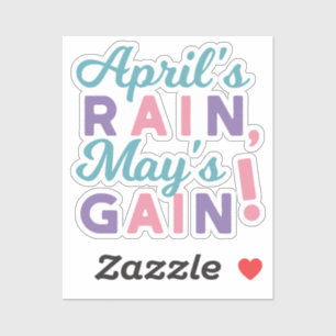 Spring's Promise - 'April's Rain, May's Gain!'