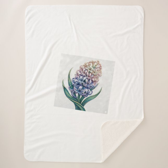 Spring's Safe Embrace Sherpa Blanket (Front)