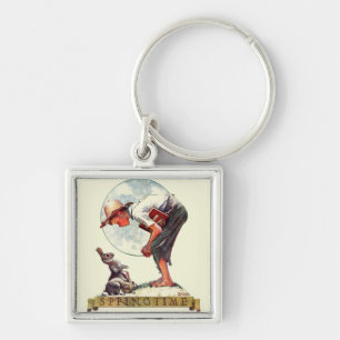 Springtime, 1935 boy with bunny key ring