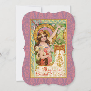 Springtime Art Nouveau Invitation