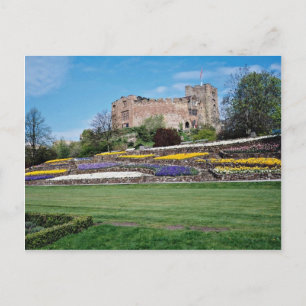 Springtime at Tamworth Castle flowers Postcard