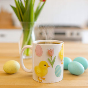 Springtime Baby Chicks Bunny Easter  Coffee Mug