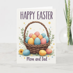 Springtime Basket Egg Card