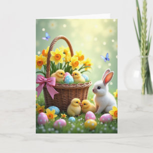 Springtime Basket Scene Card