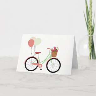 Springtime Bicycle Greeting Card