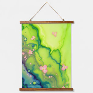 Springtime Bloom Abstract.Colorful Abstract Modern Hanging Tapestry