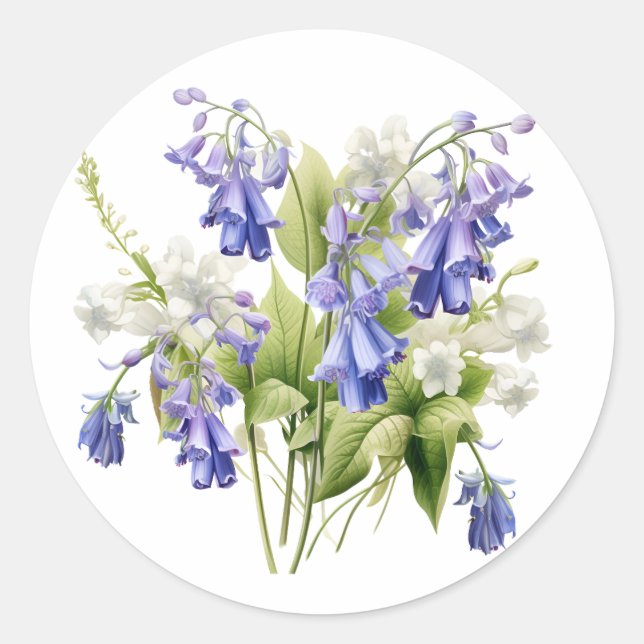 Springtime Bluebell Stickers (Front)