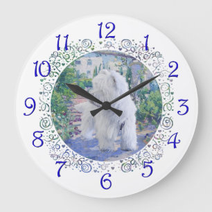 Springtime Bower Large Clock