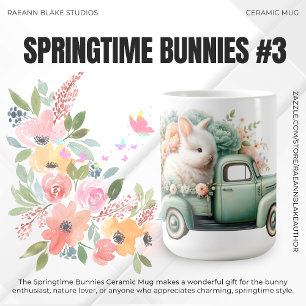 'Springtime Bunnies' Ceramic Mug