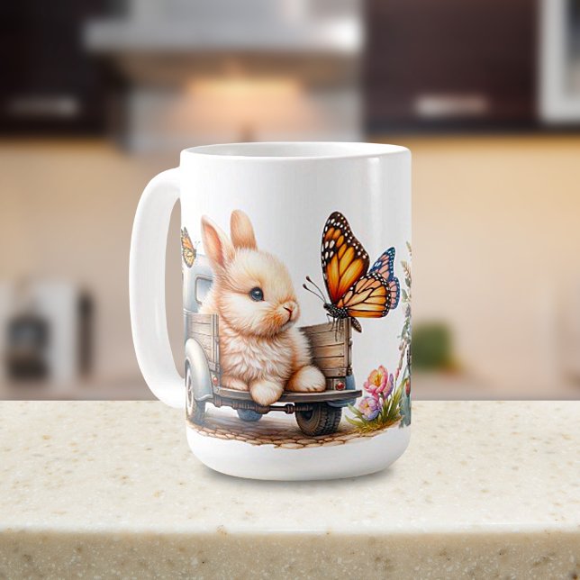 'Springtime Bunnies' Ceramic Mug (Creator Uploaded)
