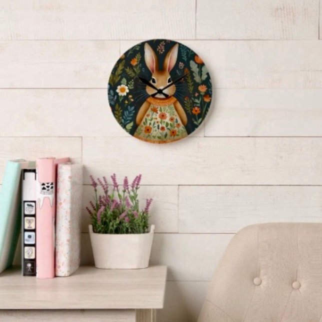 Springtime Bunny  Clock  (Creator Uploaded)