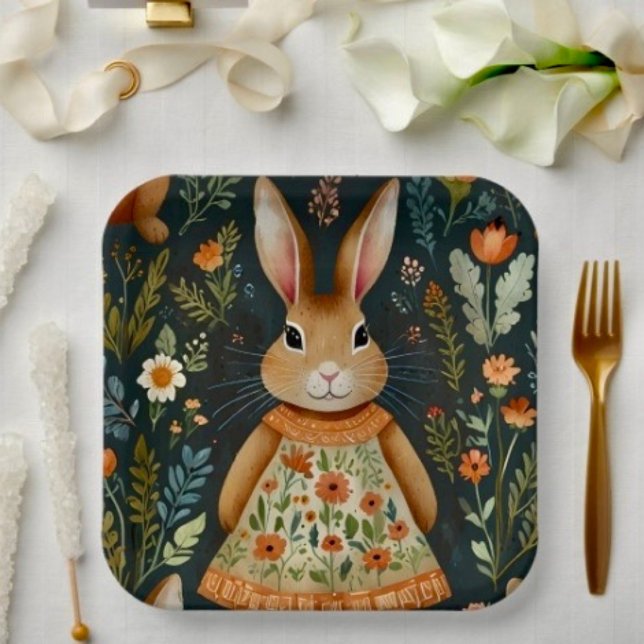 Springtime Bunny Magic Paper Plate  (Creator Uploaded)