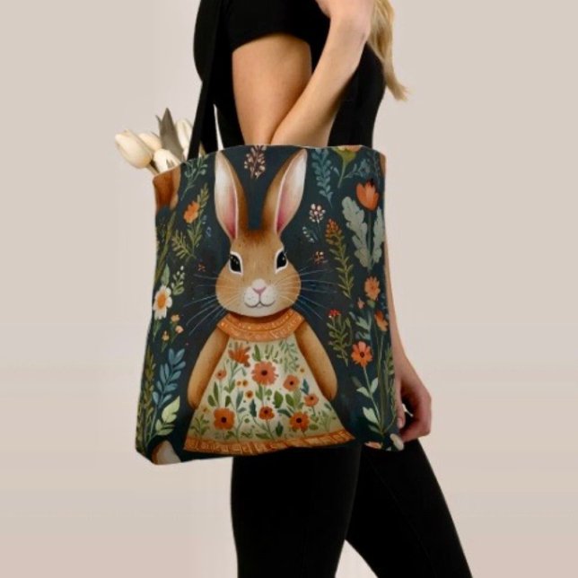 Springtime Bunny Magic Tote Bag (Creator Uploaded)