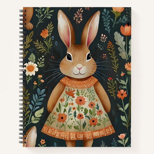 Springtime Bunny Notebook  (Front)