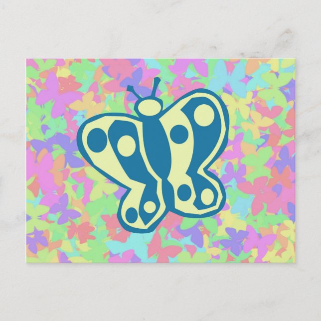 Springtime Butterflies Postcard (Front)