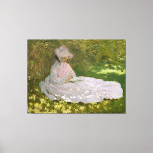 Springtime by Claude Monet Canvas Print