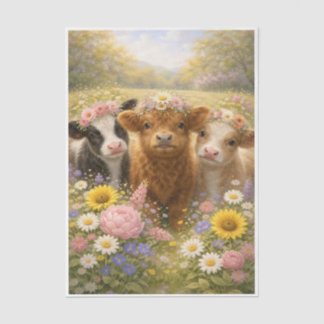 Springtime Cows  Tissue Paper