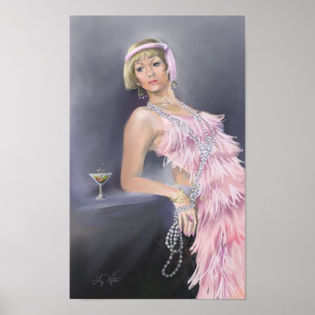 Springtime Flapper Fine Art Print (Front)