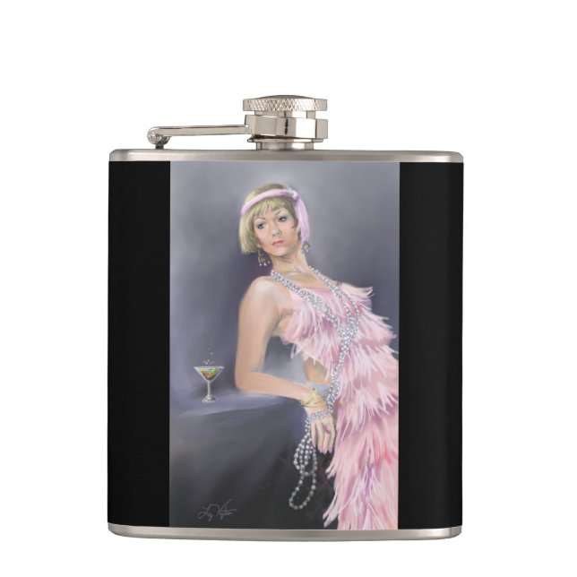 Springtime Flapper Flask (Front)
