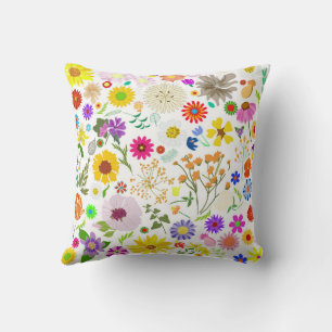 Springtime floral harmony cushion