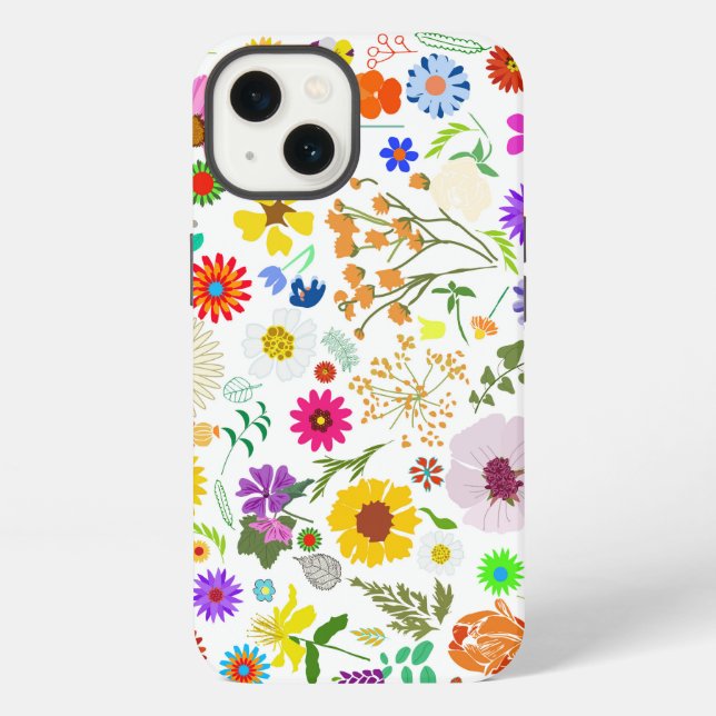 Springtime floral harmony iPhone case (Back)